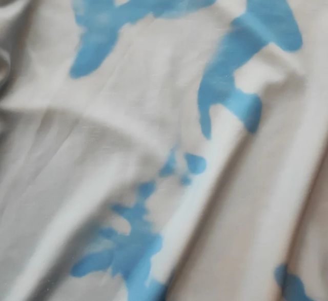 Sudadera azul tie-dye oversize