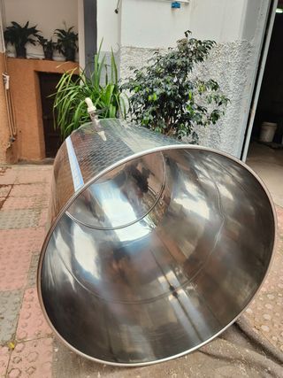 2Depósitos acero inox 800l y 500l usados para Vino