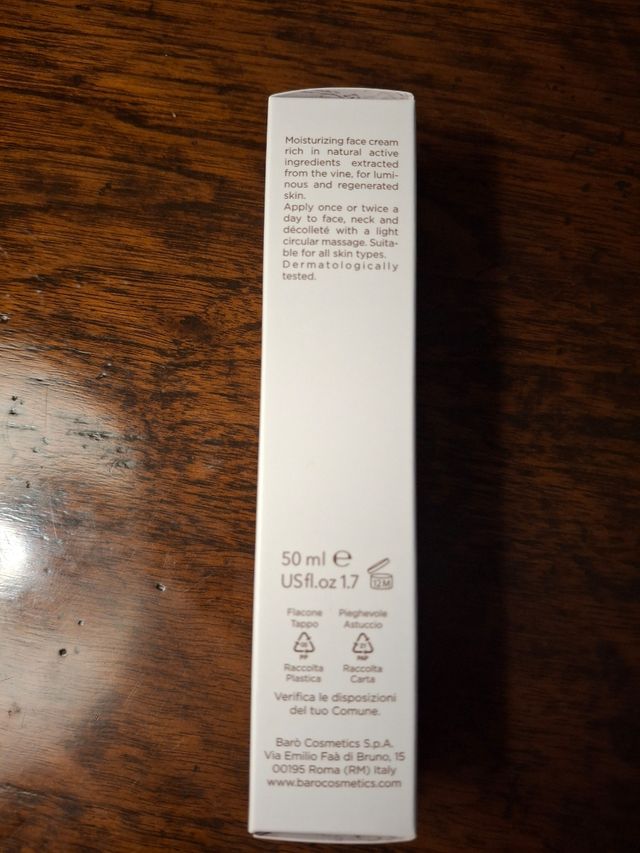 Crema viso Barò - Rigenerante