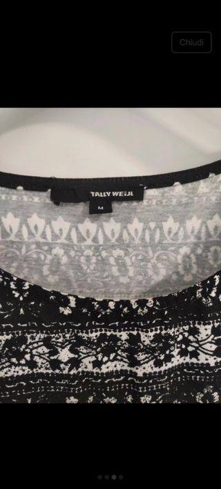 Vestito Tally Weijl bianco e nero