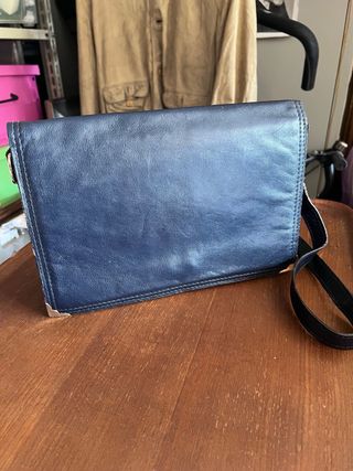 Borsa a tracolla vintage blu