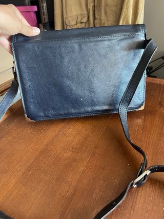 Borsa a tracolla vintage blu
