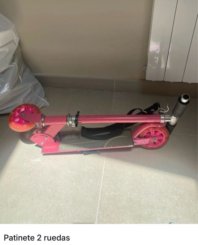 Patinete 2 ruedas rosa