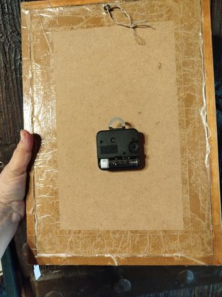 Cuadro reloj punto de cruz