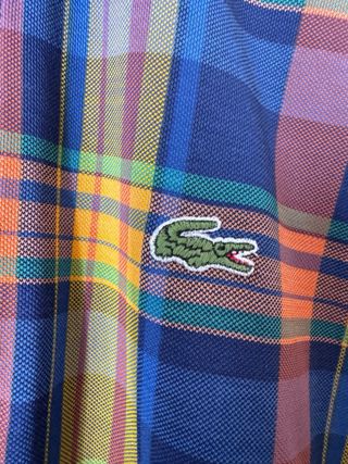 Polo Lacoste vintage multicolor