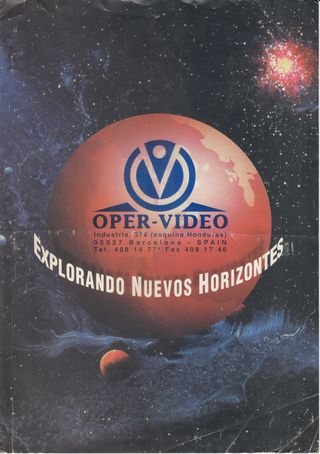 Catálogo Máquinas Recreativas Oper-Video años 90