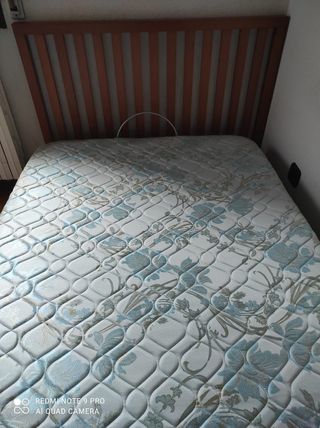 Cama canapé con colchón 105x200cm y cabecero