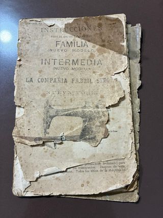 Máquina coser Singer antigua