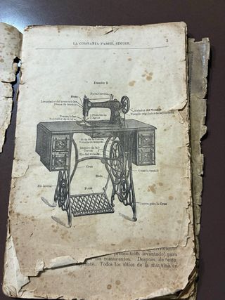 Máquina coser Singer antigua