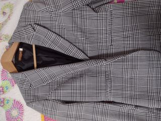 Chaqueta cuadros gris-negro mujer talla 44