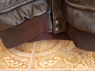 Chaqueta cuero marrón vintage