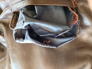 Chaqueta cuero marrón vintage