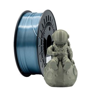 Filamento PLA Silk Plata 1kg 1.75mm