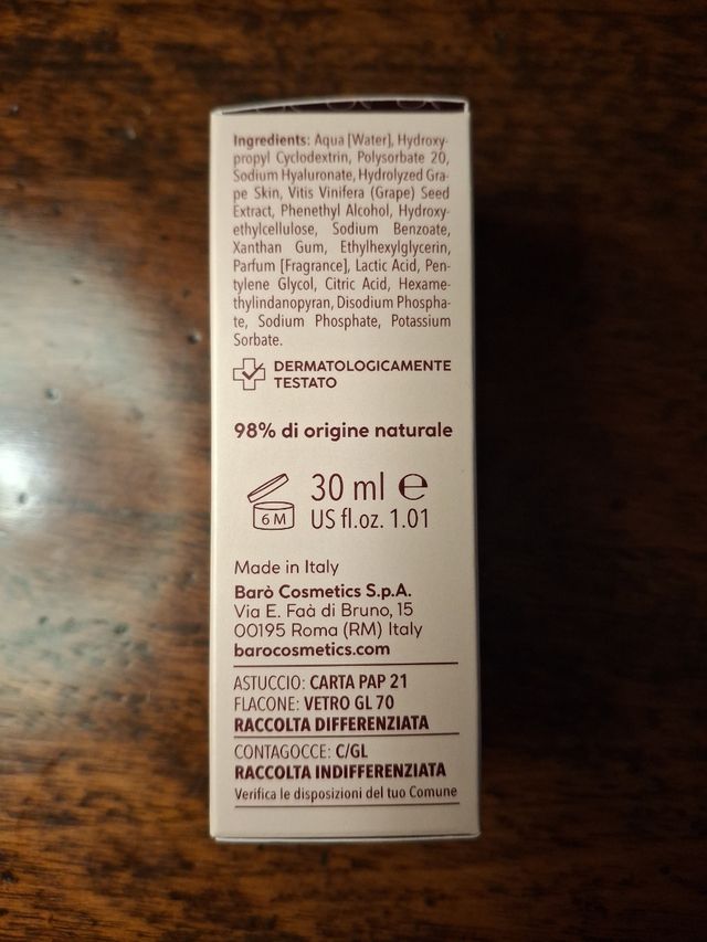 Barò Extra Lift - Siero viso tensore