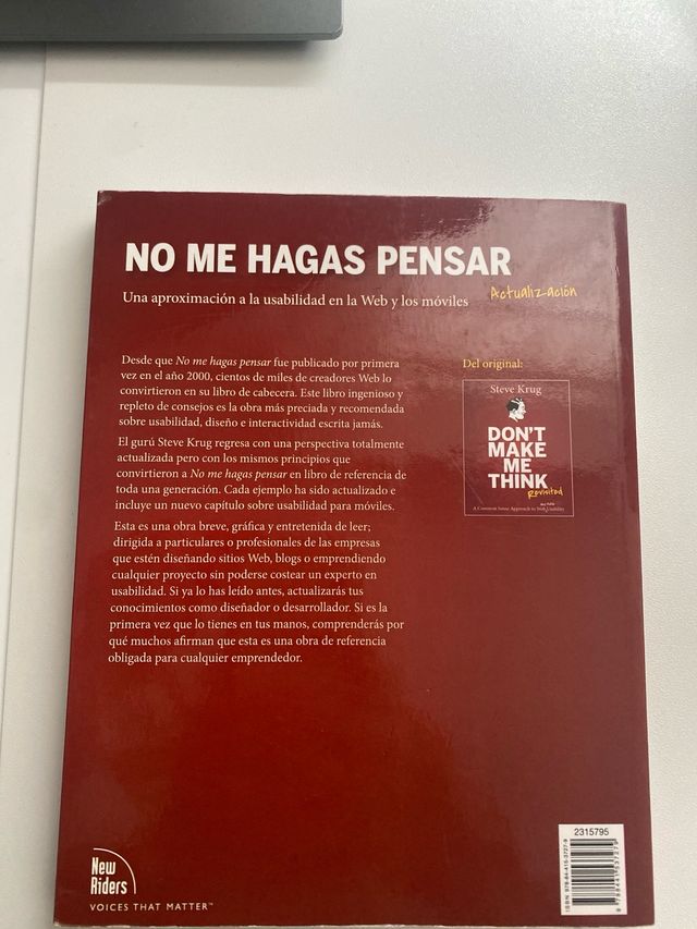 No me hagas pensar. Actualización