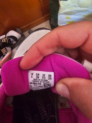 Zapatillas Puma blancas y rosas EU 36