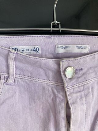 Pantalones anchos lila Sfera (El Corte Ingles)