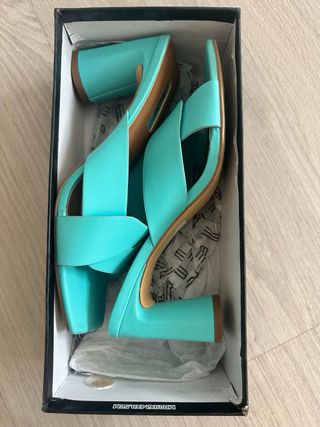 Sandalias Primark turquesa - talla 39