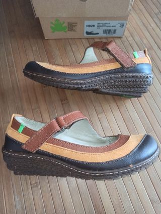 El Naturalista Merceditas Cuña Marrón-Beige 38