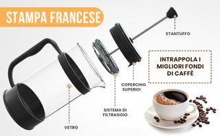 Kichly French press - macchina caffè a pressione