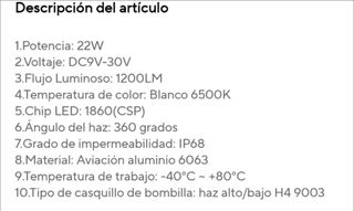 Luces LED Auxito H4 - 2 Bombillas