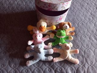 6 Peluches animales bebés