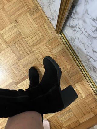 Botas altas negras tacón