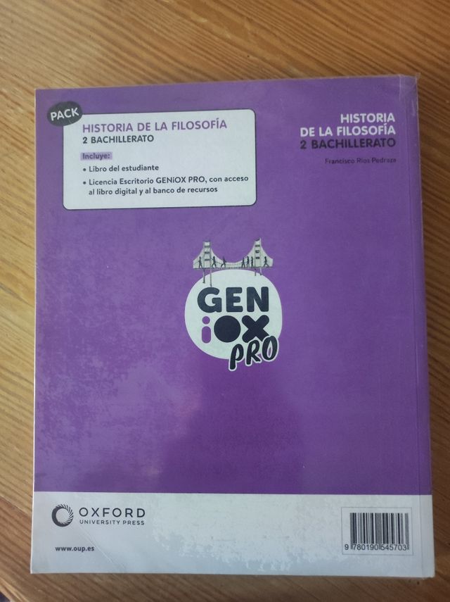 Historia de la Filosofía 2º Bachillerato. Libro...