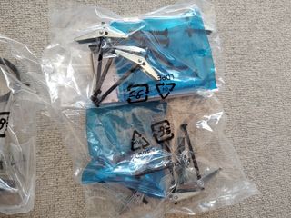 Soportes de cortina negros - 4 unidades