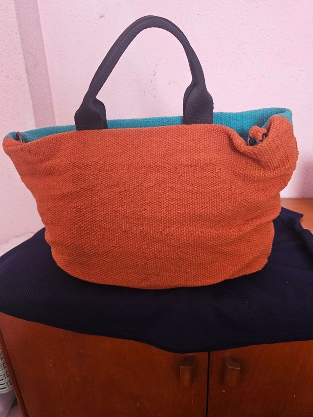 Bolso tejido multicolor