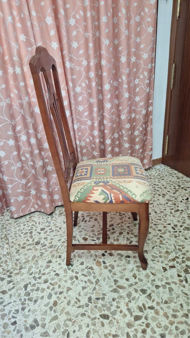 4 sillas comedor madera