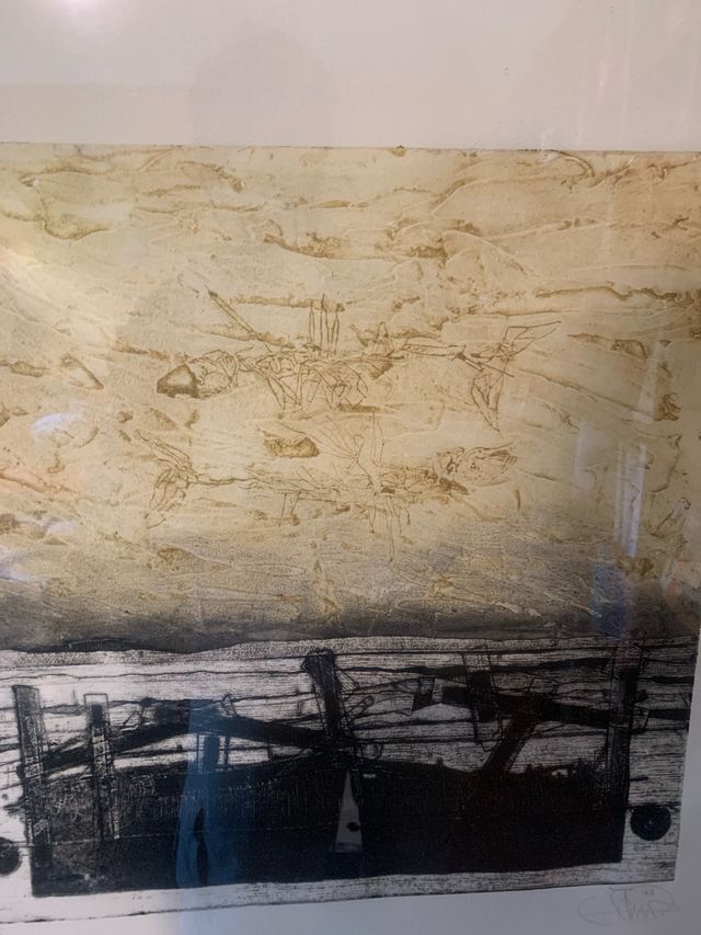 Gravura original - Quadro folha