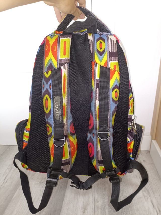 Mochila escolar infantil varios bolsillos