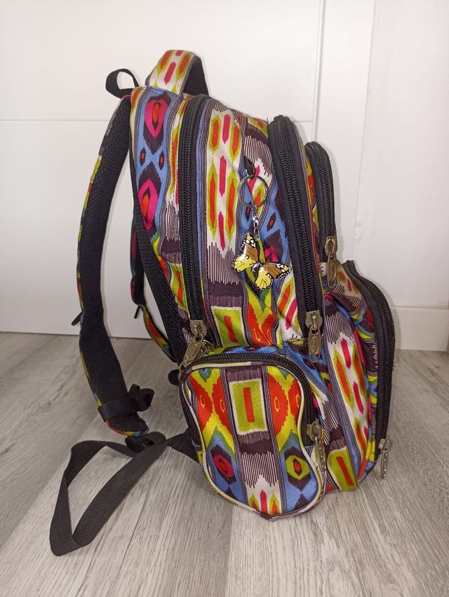 Mochila escolar infantil varios bolsillos
