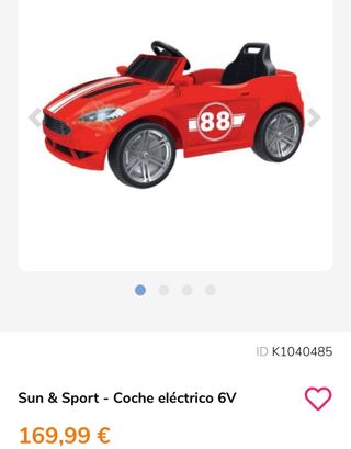 Coche eléctrico infantil Sun & Sport 6V
