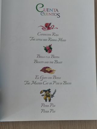 Libro Cuenta cuentos bilingüe