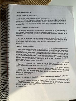 Analisis y Comentarios Texto Hist. Moderna y Conte