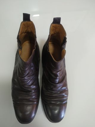 Botines Piel Marrón Hombre
