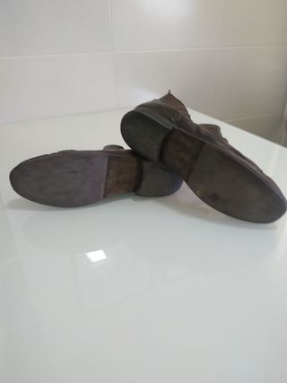 Botines Piel Marrón Hombre