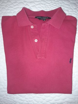 Polo Yves Saint Laurent rojo - Talla L