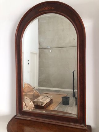 Conjunto tocador espejo madera