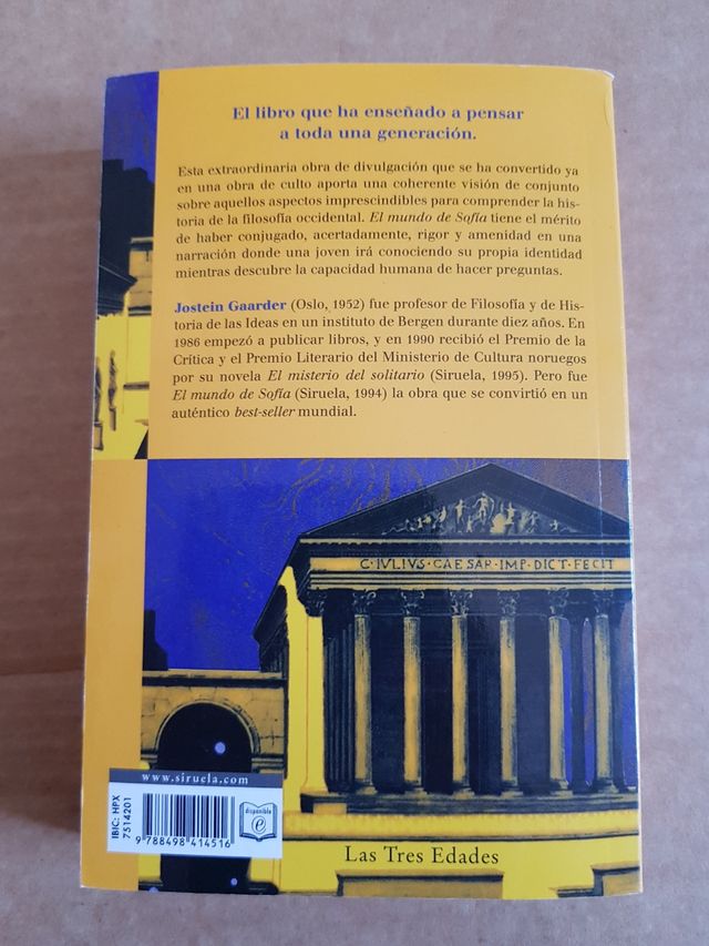 El mundo de Sofía. Jostein Gaarder