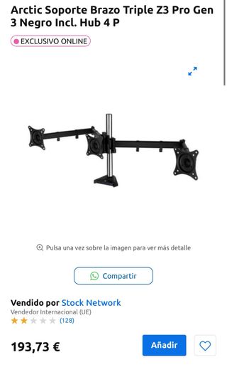 Soporte triple monitor Arctic Z3 Pro
