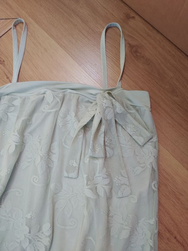 Vestido encaje verde HM - corto