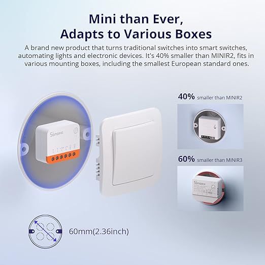 Sonoff MINIR4 Extreme WiFi Smart Switch