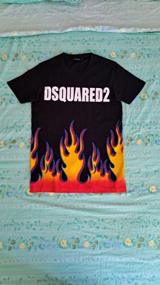 T-shirt Dsquared2 Fiamme Uomo