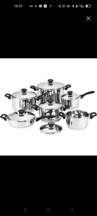 Set pentole Bavaria acciaio inox