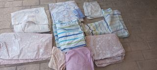 Juego de sábanas - Beige y Rosa