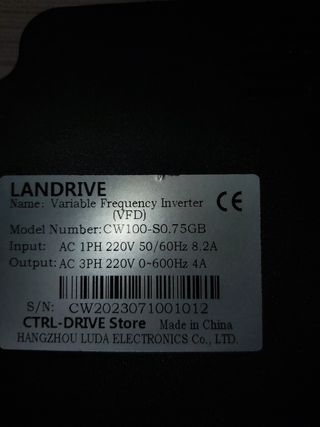 Variador frecuencia LANDDRIVE CW100-S0.75GB