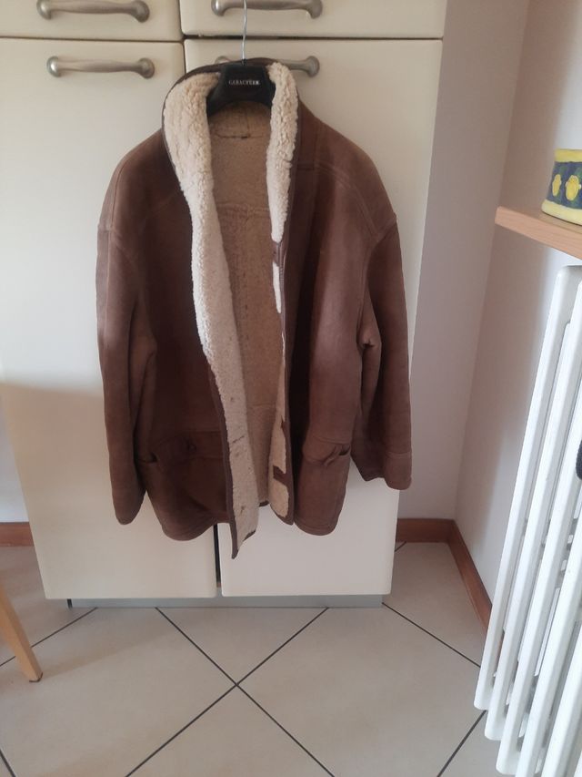 Giacca montone marrone